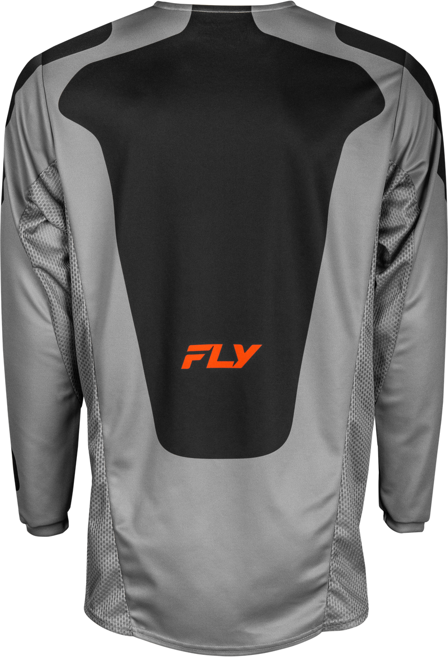 FLY Racing 2025 Kinetic Sym Jersey Grey/Orange/Black