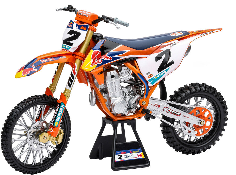 New Ray Toys 1:6 Scale Red Bull KTM Cooper Webb #2 With #1 Sticker Plate