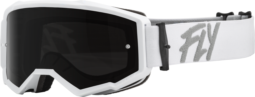 FLY RACING - 37-51506 - ZONE GOGGLE WHITE W/ DARK SMOKE/SMOKE LENS