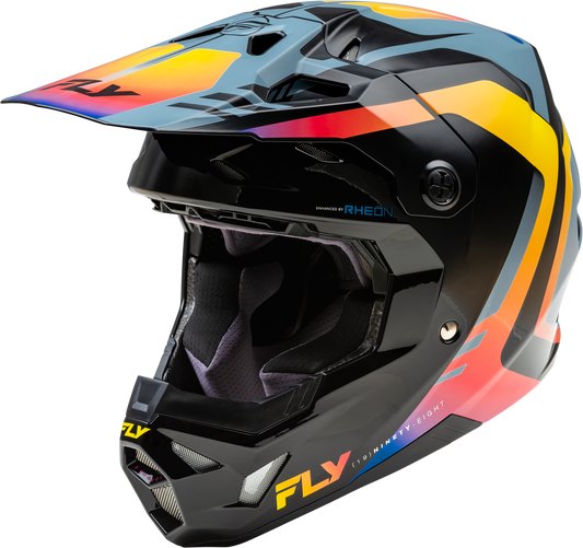 FLY Racing 2025 Formula CP Krypton Helmet Grey/Black/Electric Fade