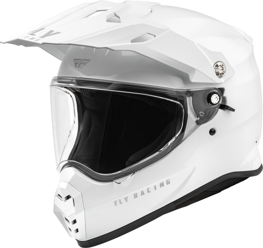 FLY Racing 2025 Trekker Solid Helmet White