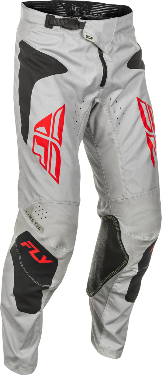 FLY Racing 2025 Kinetic Sym Pant Light Grey/Red/Black