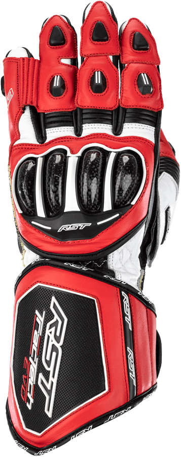 RST Tractech EVO 4 CE Gloves Red/White/Black