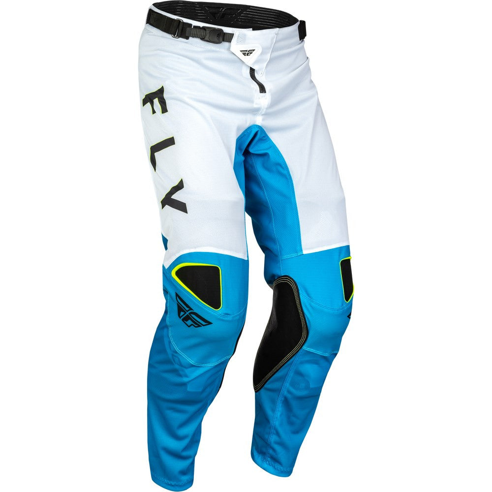 FLY Racing 2024 Kinetic Mesh Kore Jersey Pant Combo - Blue/White/Hi-Vis