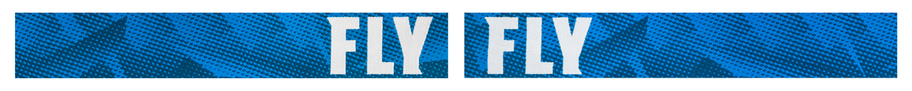 FLY RACING - 37-50334 - ZONE PRO SNOW GOGGLE BLUE/WHT W/ BLUE MIRROR/PLRZD SMKE LENS