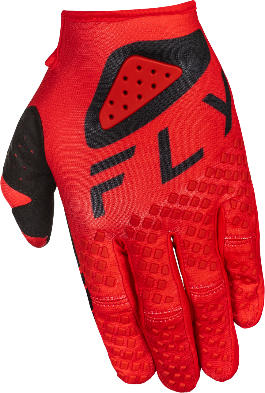 FLY Racing 2025 Youth Kinetic Center Gloves Red/Black