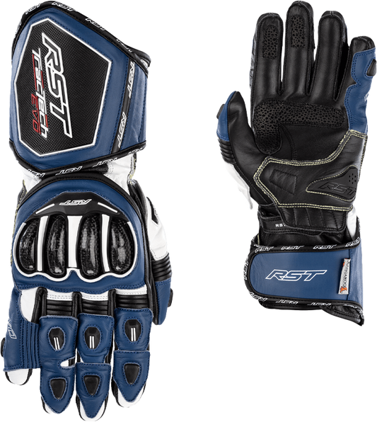 RST Tractech EVO 4 CE Gloves Blue/White/Black