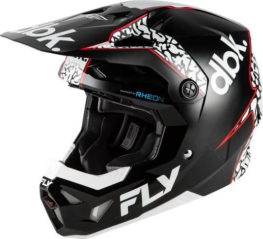 FLY Racing 2026 Formula CP DBK Helmet Black/White/Red