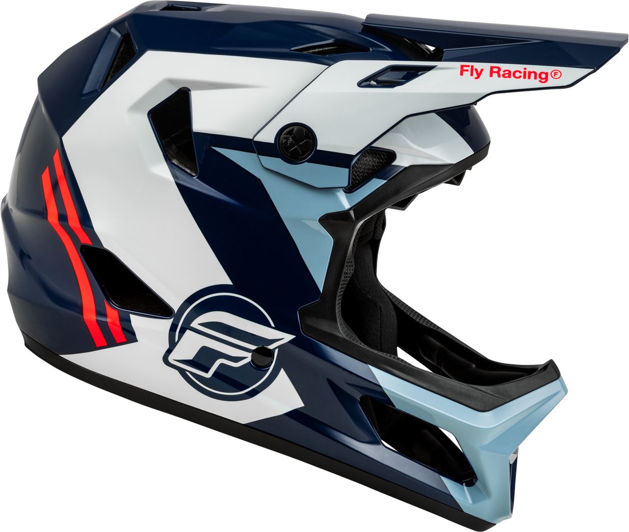 FLY Racing 2025 Rayce Bicycle Helmet Red/White/Blue