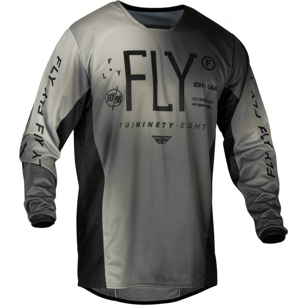 FLY Racing 2024 Youth Kinetic Prodigy Jersey Pant Combo Black/Light Grey