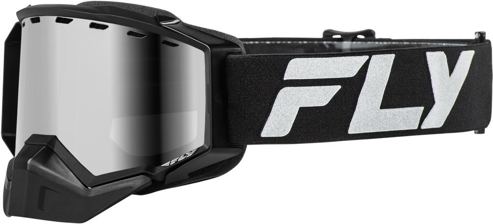 FLY RACING - FLB-24ZP1 - ZONE ELITE SNW GOGGLE BLK/SLVR W/ SIL MIRR/POLARIZED SMK LENS