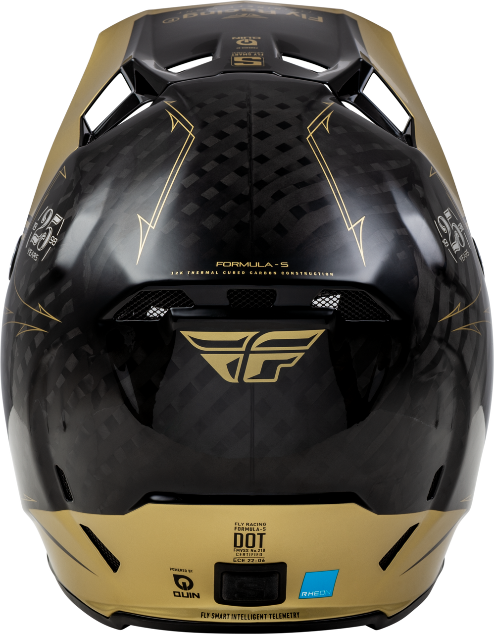FLY Racing 2025 Formula S Carbon Legac Helmet Black/Gold