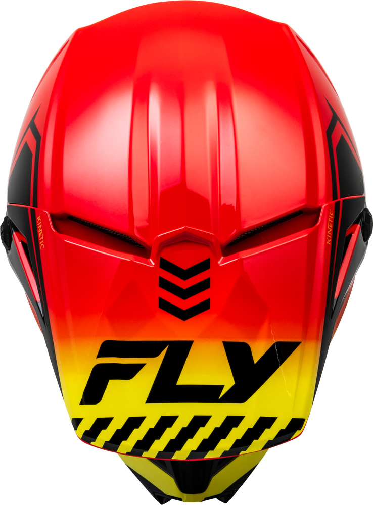 FLY Racing 2024 Kinetic Menace Offroad Helmet Red/Black/Yellow