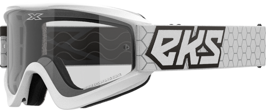 EKS BRAND - 067-60450 - FLAT OUT CLEAR GOGGLE WHITE/BLACK CLEAR