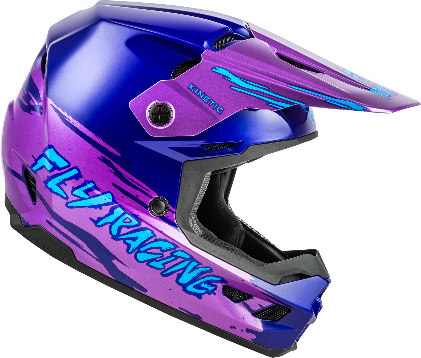 FLY Racing 2026 Youth Girls Kinetic Surge Helmet Pink/Purple/Teal