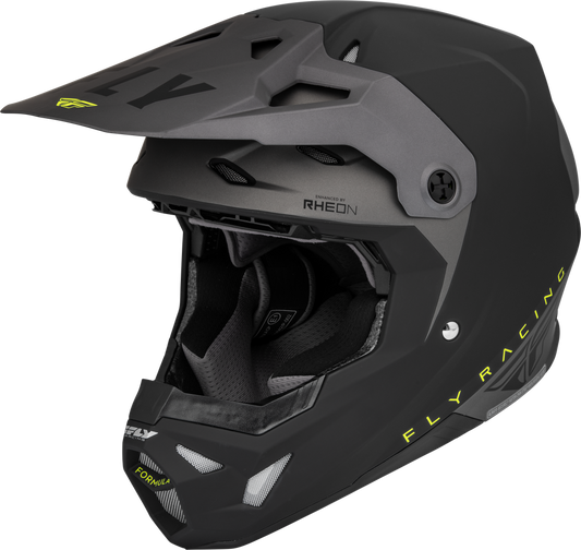 FLY Racing 2023 Formula CP Slant Offroad Helmet Matte Black/Grey/Hi-Vis
