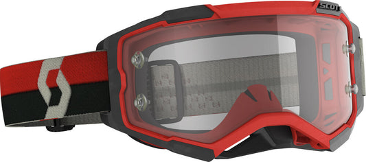 SCOTT - 274514-1018113 - FURY GOGGLE RED/BLACK CLEAR WORKS LENS