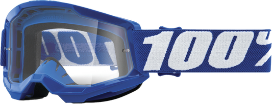 100% - 50031-00002 - STRATA 2 JUNIOR GOGGLE BLUE CLEAR LENS