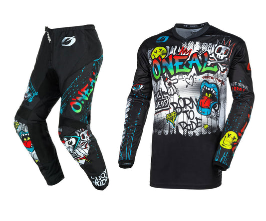 O'Neal 2025 Youth Element Rancid Jersey Pant Combo - Black/White