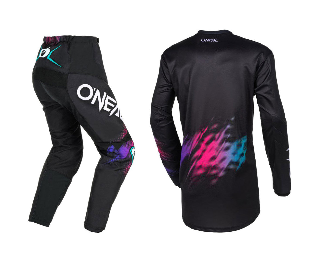 O'Neal 2024 Youth Girls Element Voltage Jersey Pant Combo - Black/Multi