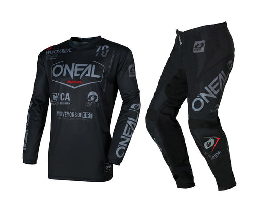 O'Neal 2026 Element Brand Black/Gray Jersey Pant Combo