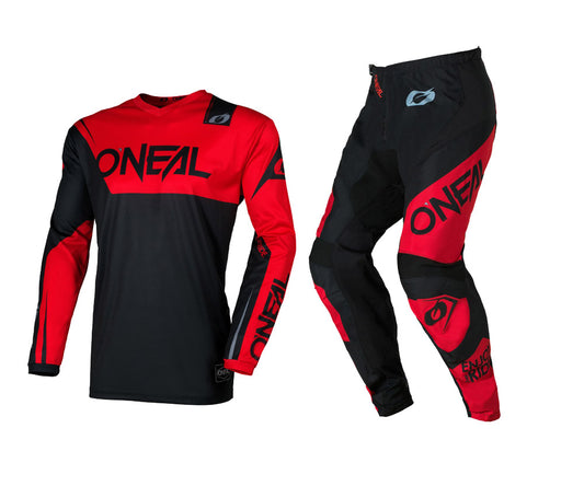 O'Neal 2026 Element Racewear Black/Red Jersey Pant Combo