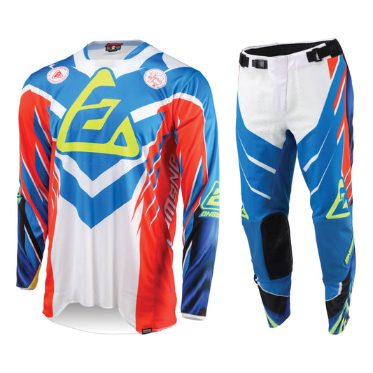 Answer Racing 2025 Youth Elite Xotic Jersey Pant Combo Red/White/Blue