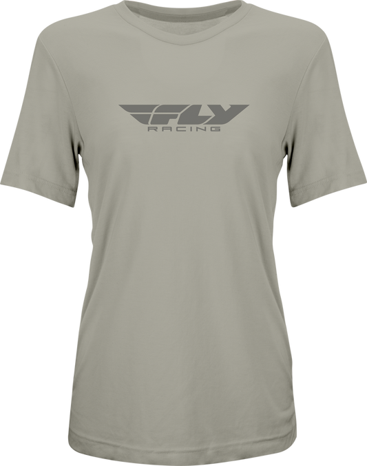 FLY Racing Womens FLY Origin Corp Tee Stone Heather