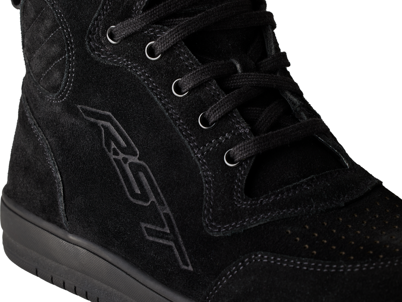 RST Womens HiTop Moto Shoe Black