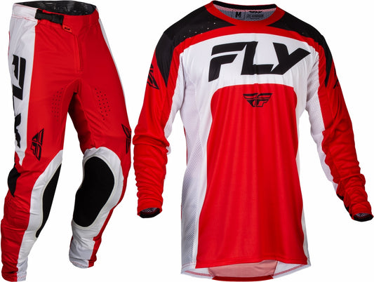 FLY Racing 2024 Youth Lite Jersey Pant Combo Red/White/Black