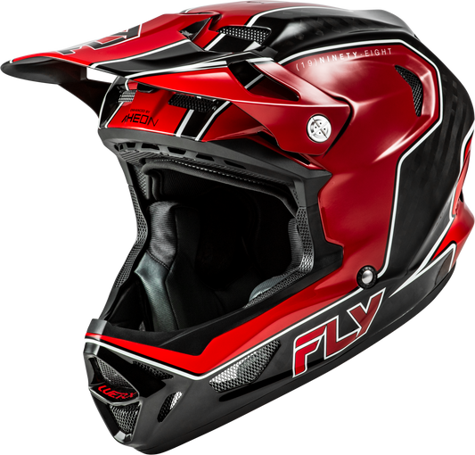 FLY Racing 2026 Youth Werx-R Flow Carbon Helmet Black Carbon/Red