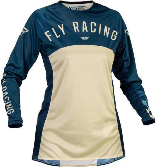 FLY Racing 2025 Womens Lite Jersey Navy/Ivory