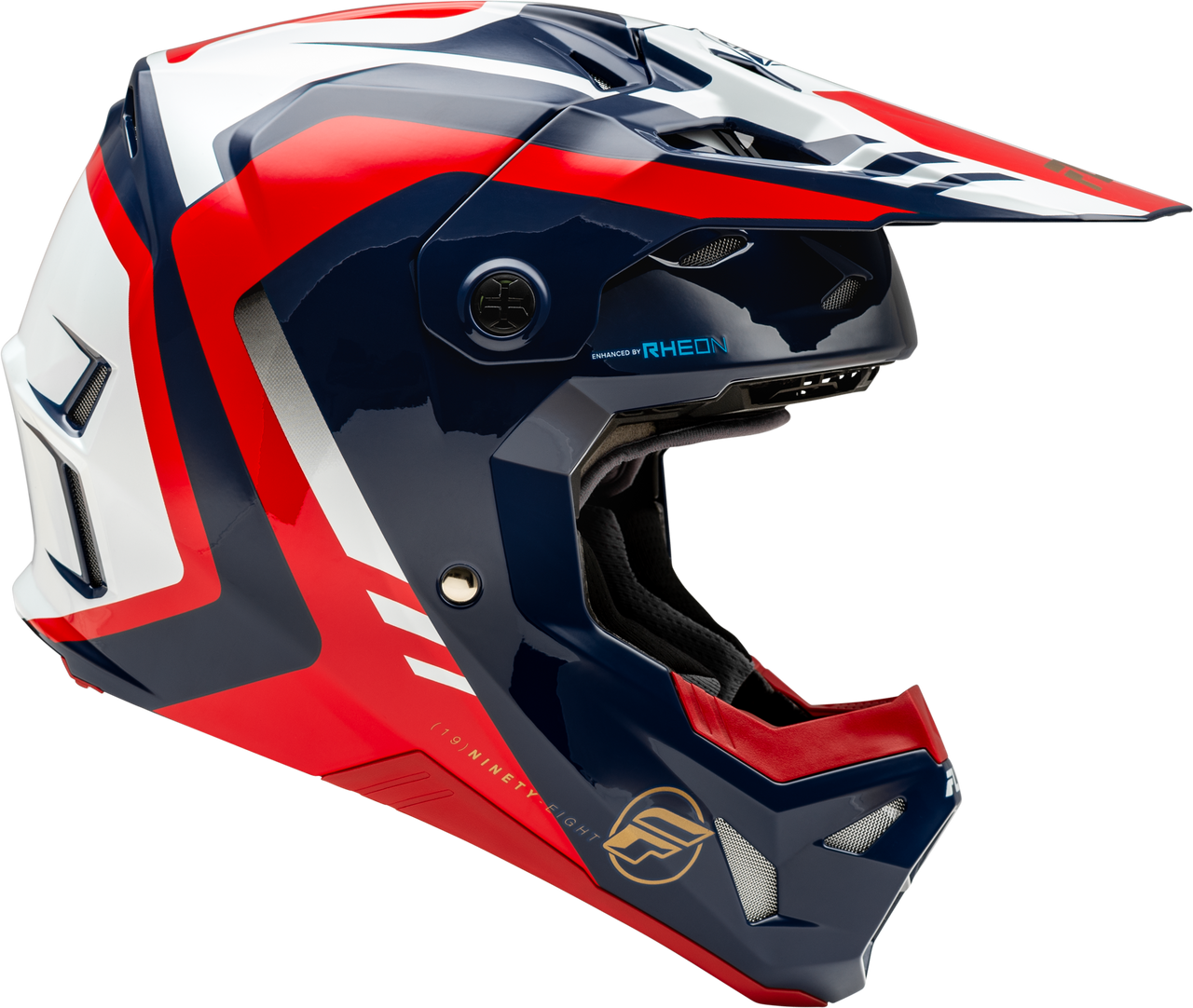 FLY Racing 2025 Youth Formula CP Krypton Helmet Red/White/Navy Youth Large