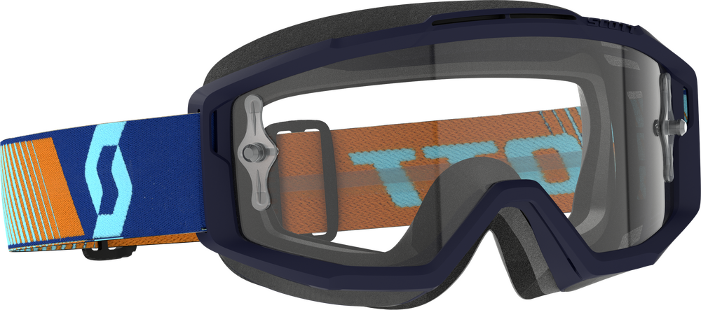 SCOTT - 285537-7436113 - SPLIT OTG GOGGLE ROYAL BLUE ORANGE CLEAR WORKS