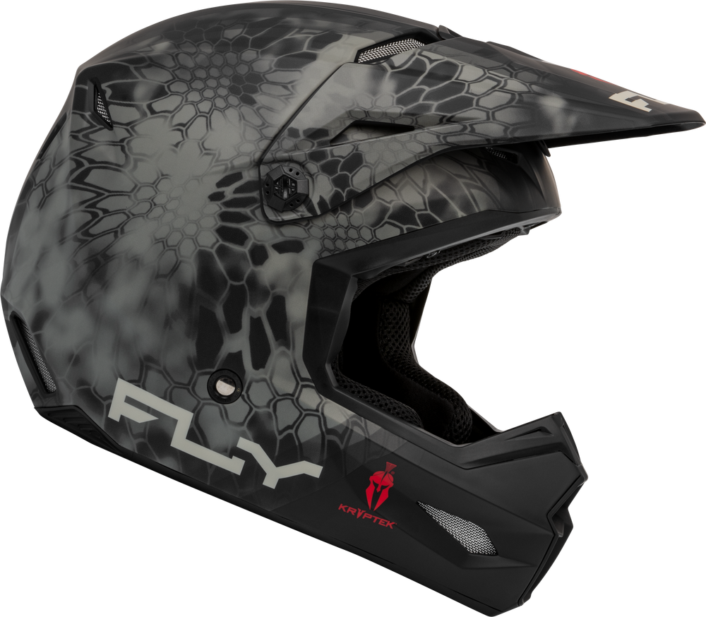 FLY Racing 2024 Kinetic SE Kryptek Offroad Helmet Matte Moss Grey/Black