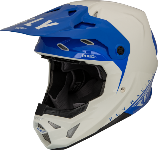FLY Racing 2023 Youth Formula CP Slant Offroad Helmet Grey/Blue Youth Large