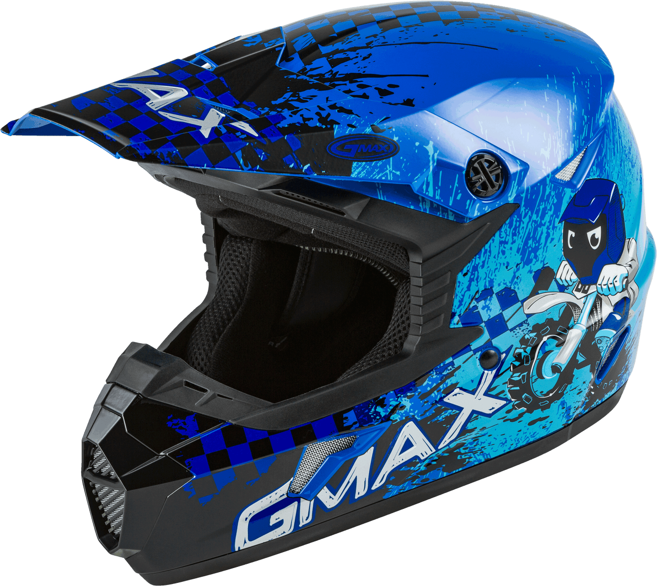 GMax Youth MX-46Y Anim8 Offroad Helmet