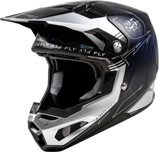 FLY Racing 2025 Formula S Carbon Legac Helmet Blue Carbon/Silver