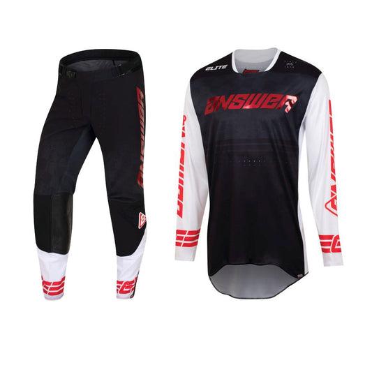 Answer Racing 2023 Elite Finale Jersey Pant Combo Black/White/Red