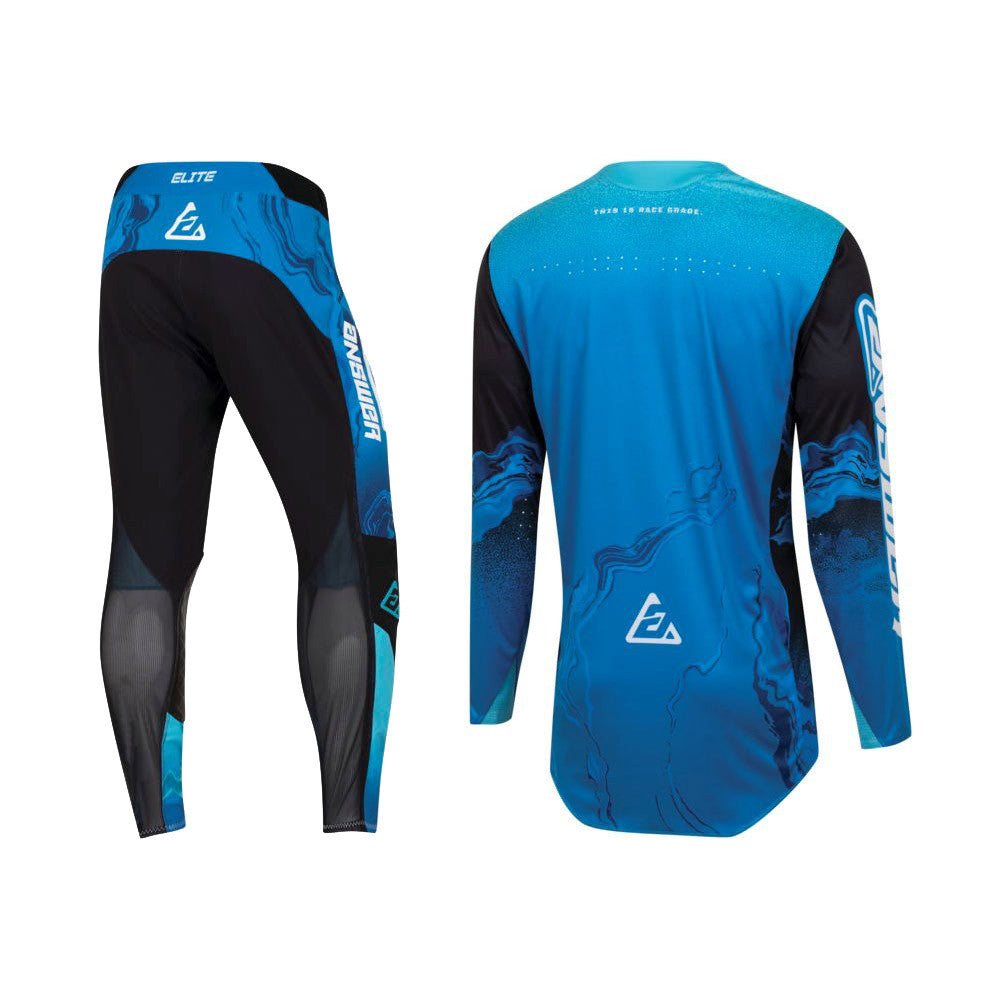 Answer Racing 2023 Youth Elite Fusion Jersey Pant Combo Blue/Black/White
