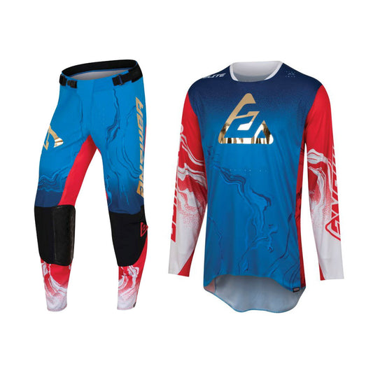 Answer Racing 2023 Youth Elite Fusion Jersey Pant Combo Red/White/Blue
