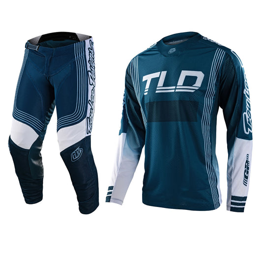 Troy Lee Designs 2023 GP Air Jersey Pant Combo Rhythm Slate Blue