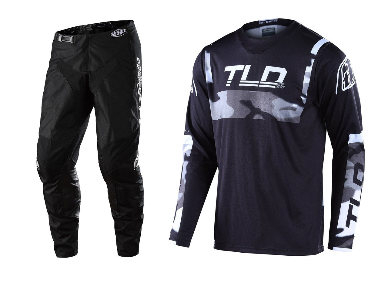 Troy Lee Designs 2023 GP Brazen Camo Jersey Mono Pant Combo - Gray