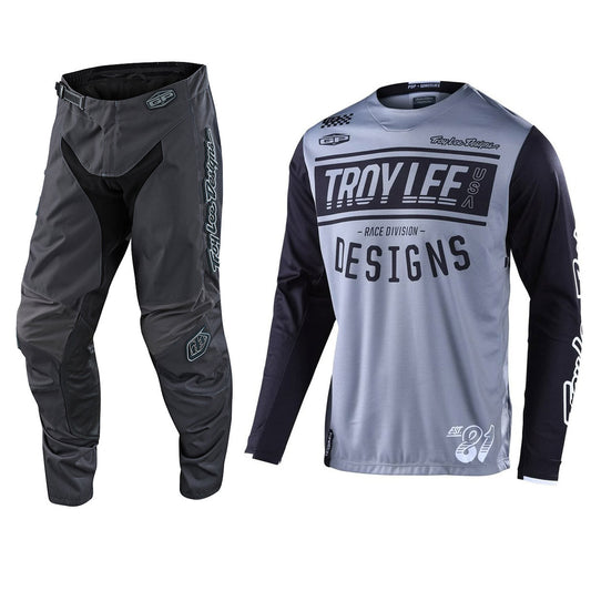 Troy Lee Designs 2023 GP Jersey Pant Combo Mono Gray