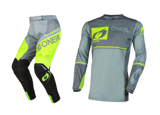 O'NEAL 2023 Hardwear Flow Jersey Pant Combo Gray/Neon