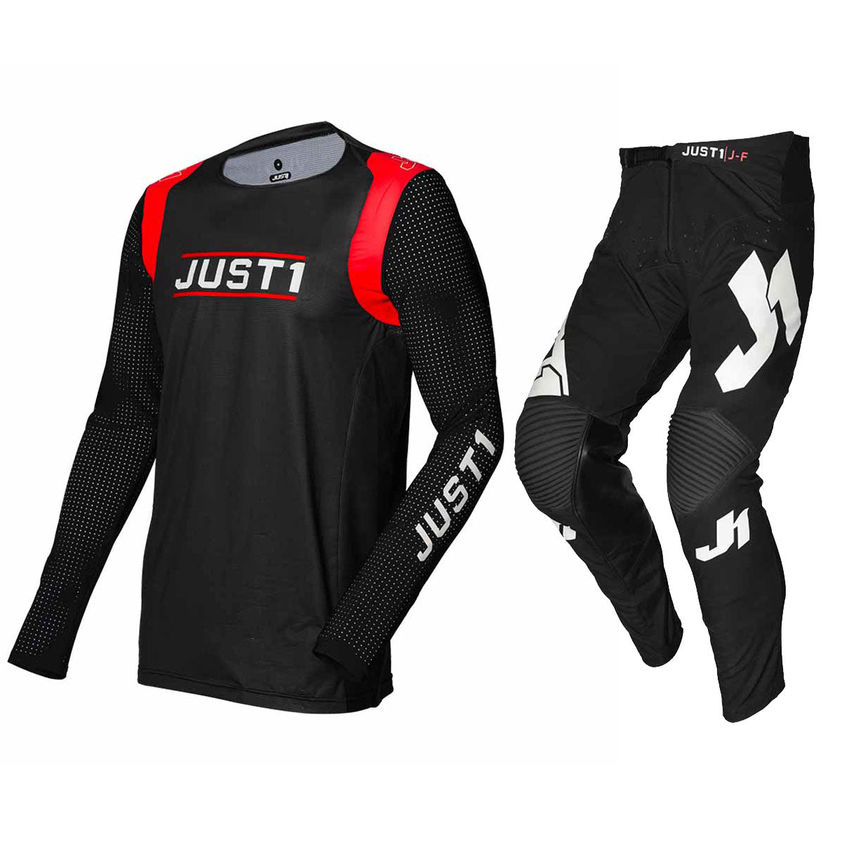 Just1 Youth J-Flex Black Red White Jersey Pant Combo