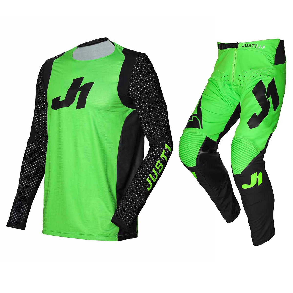 Just1 Youth J-Flex Green Black Jersey Pant Combo