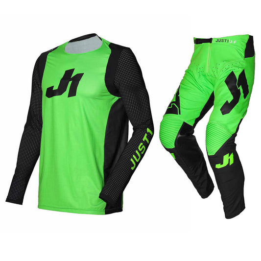 Just1 Youth J-Flex Green Black Jersey Pant Combo