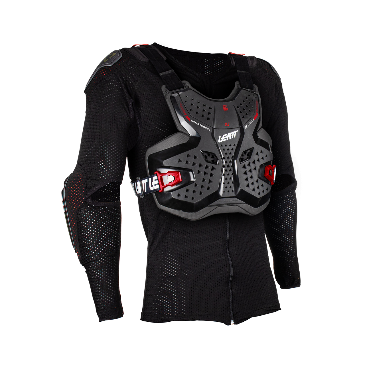 Leatt Youth Body Protector 3.5 Jr Black/Red Large/X-Large 147-159cm