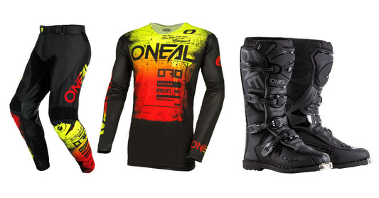 O'Neal 2024 Mayhem Scarz Jersey Pant Element Boot Combo Black/Red